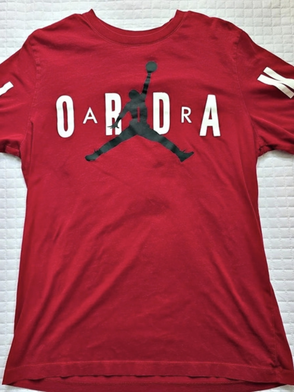 Jordan Graphic Tee Red Mens Large